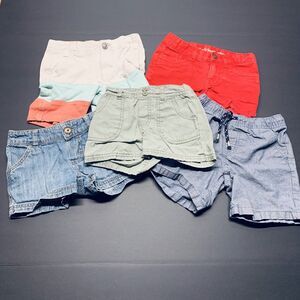 Toddler Girl Lot of 5 Shorts Size 4T Multicolor Assorted Brands Circo Cat & Jack